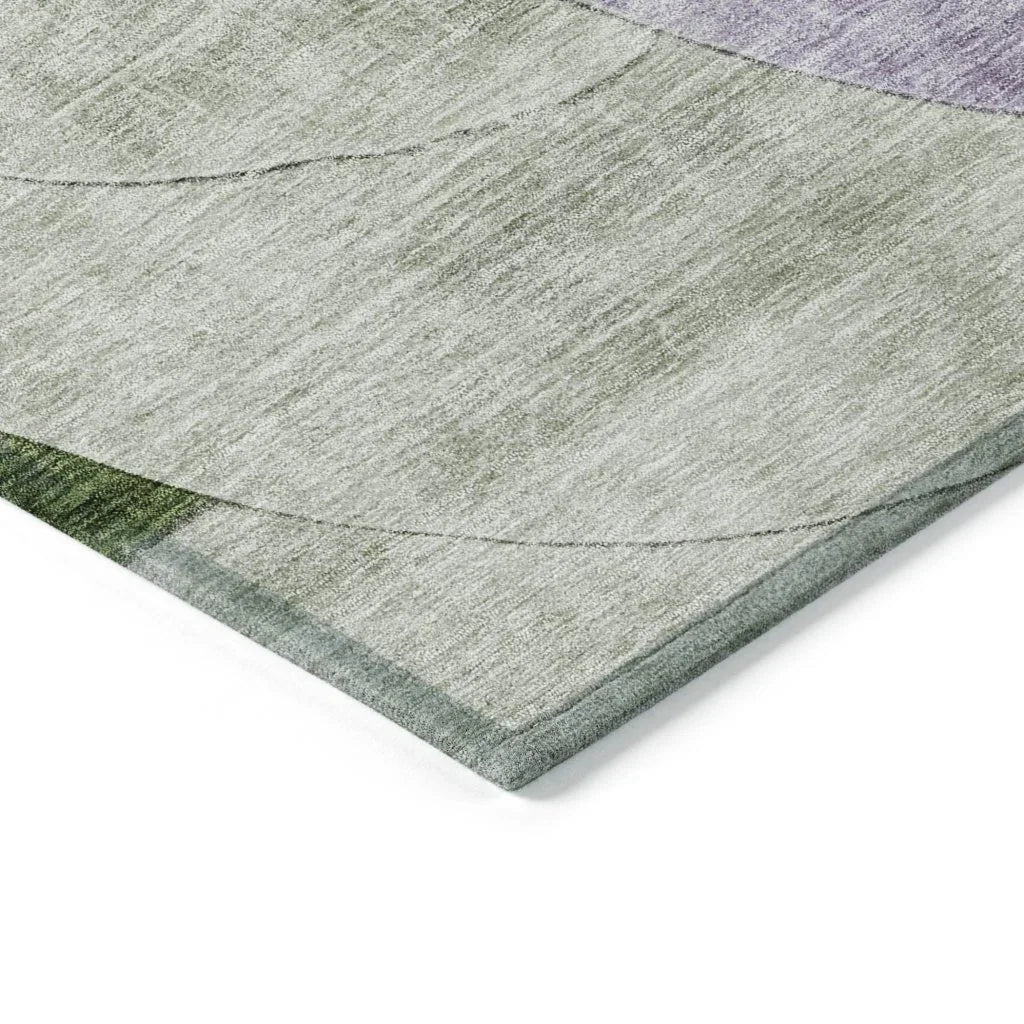 LOOMLAN Rugs Henry Lavender Washable Indoor-Outdoor Rug