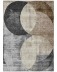 LOOMLAN Rugs Henry Pewter Washable Indoor-Outdoor Rug