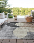 LOOMLAN Rugs Henry Pewter Washable Indoor-Outdoor Rug