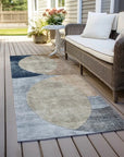 LOOMLAN Rugs Henry Sky Washable Indoor-Outdoor Rug