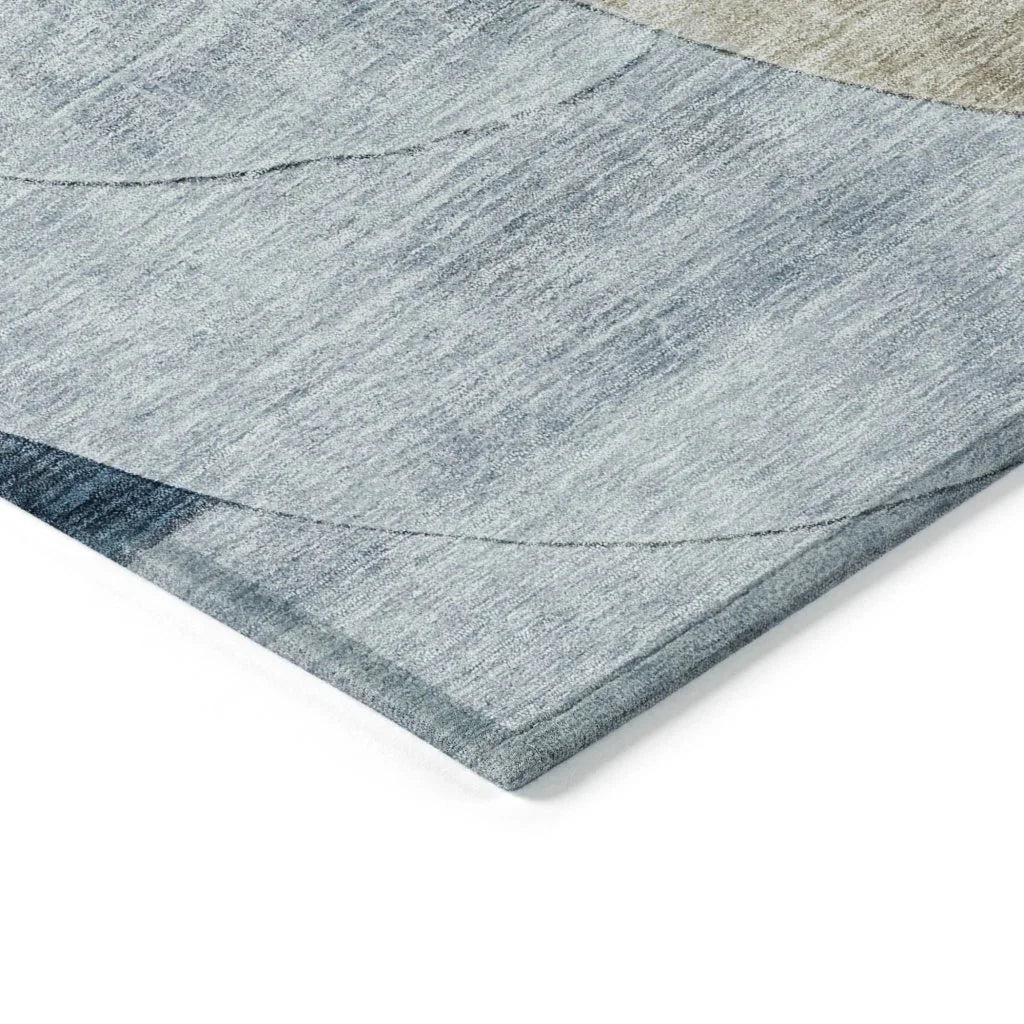 LOOMLAN Rugs Henry Sky Washable Indoor-Outdoor Rug
