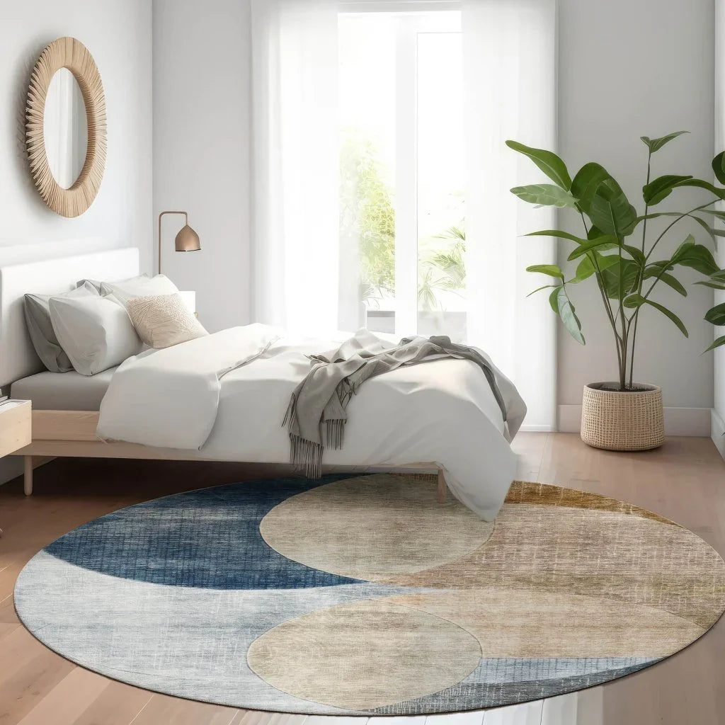 LOOMLAN Rugs Henry Sky Washable Indoor-Outdoor Rug