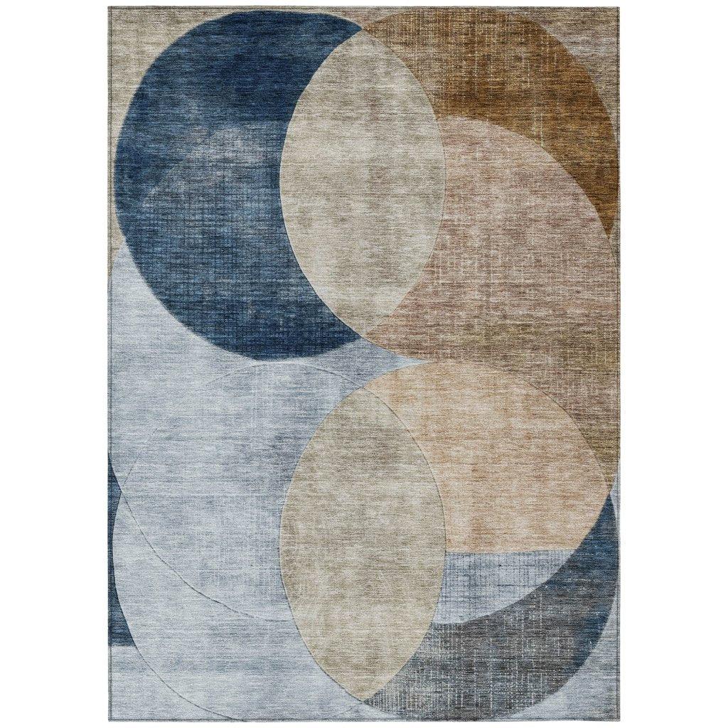 LOOMLAN Rugs Henry Sky Washable Indoor-Outdoor Rug