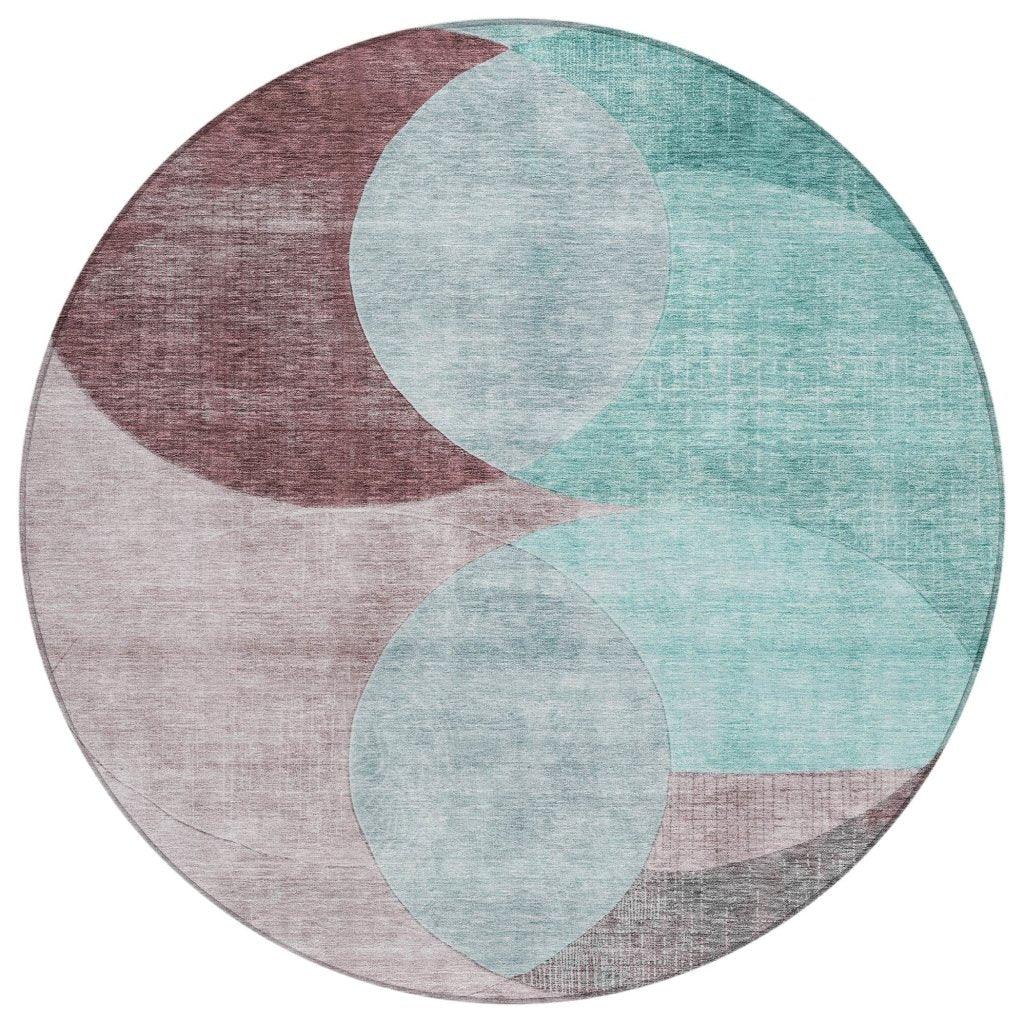 LOOMLAN Rugs Henry Teal Washable Indoor-Outdoor Rug