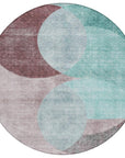 LOOMLAN Rugs Henry Teal Washable Indoor-Outdoor Rug