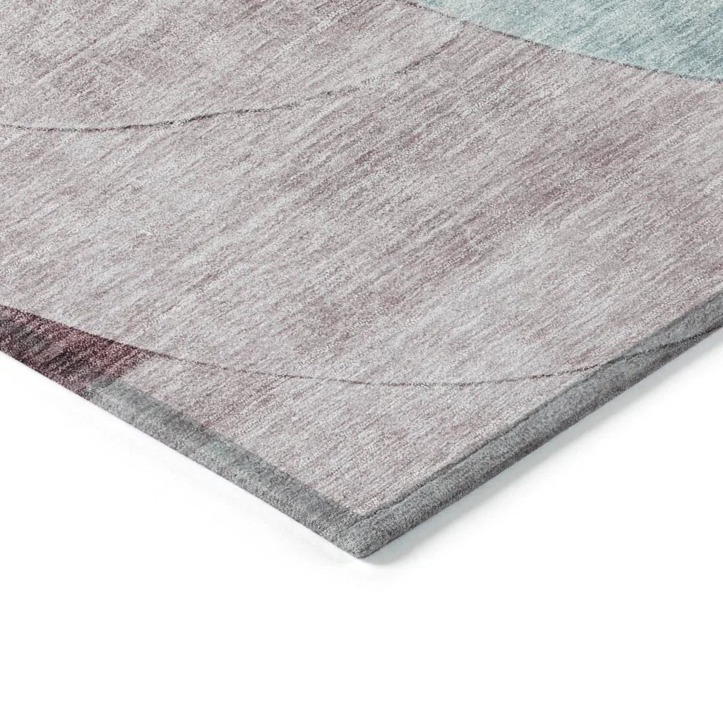 LOOMLAN Rugs Henry Teal Washable Indoor-Outdoor Rug