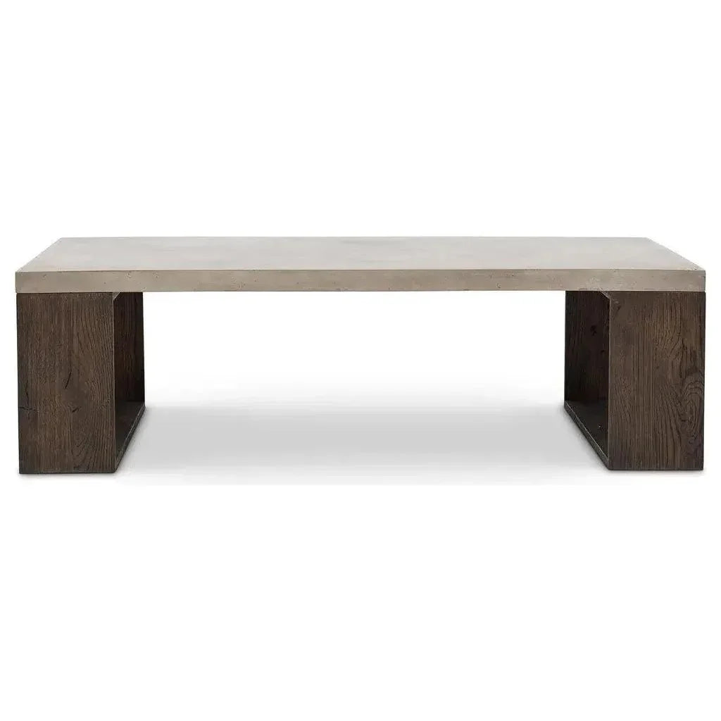 Heritage Reinforced Concrete Rectangular Coffee Table - LOOMLAN - Urbia - Outdoor Coffee Tables