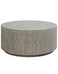 Trellis Concrete Round Outdoor Coffee Table