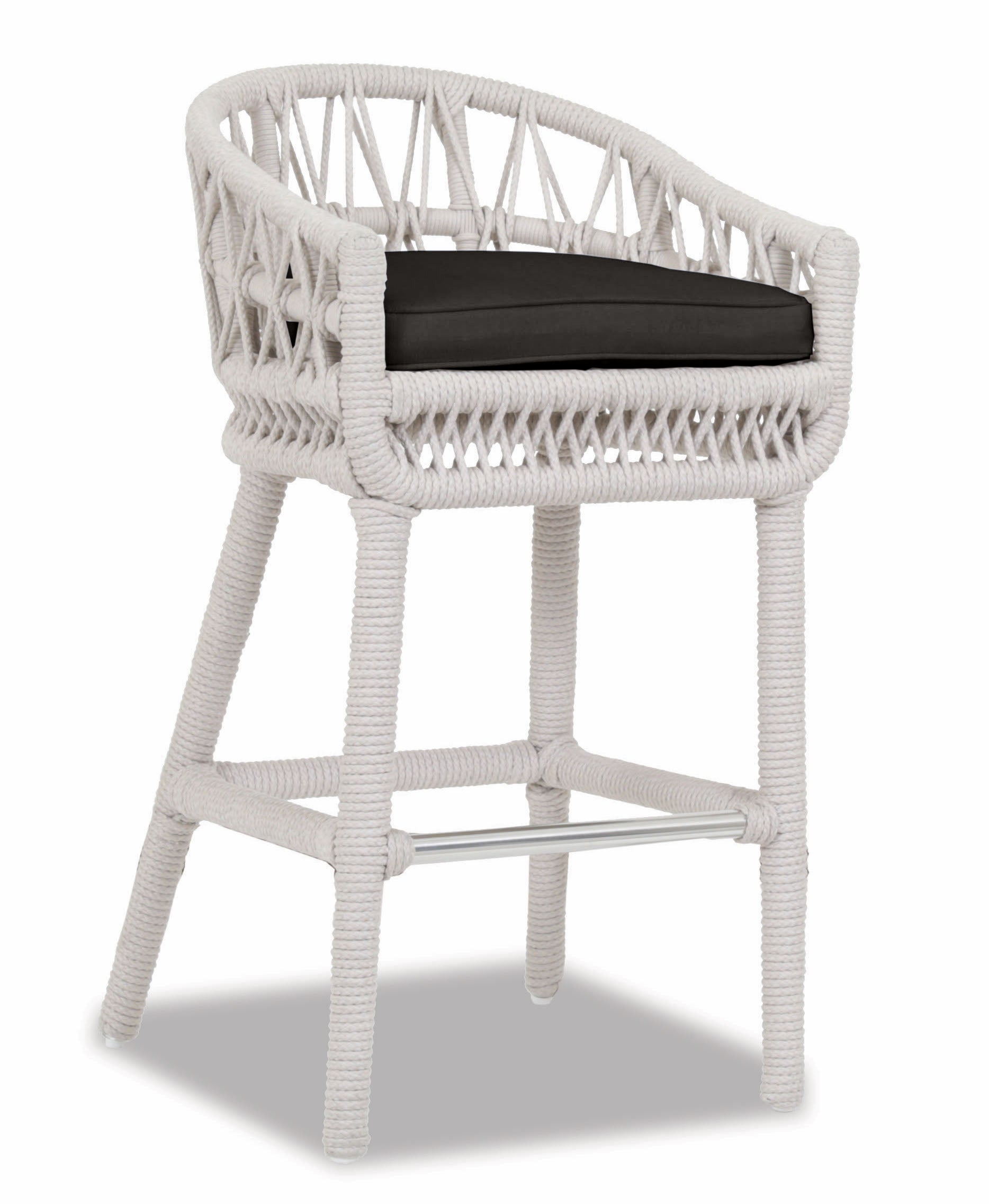 Dana Rope Weatherproof Outdoor Bar Stool