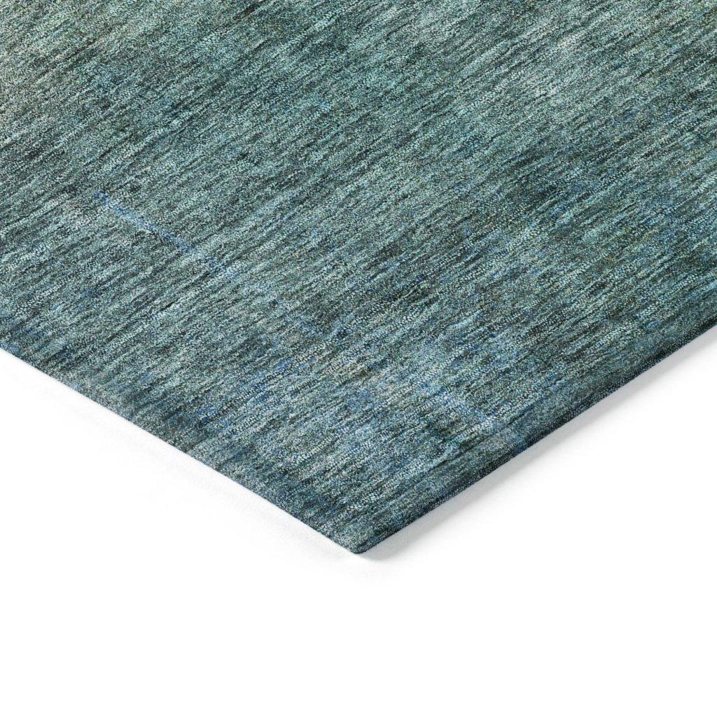 LOOMLAN Rugs Hue Blue Washable Indoor-Outdoor Rug