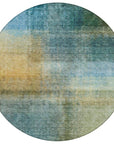 LOOMLAN Rugs Hue Blue Washable Indoor-Outdoor Rug