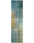 LOOMLAN Rugs Hue Blue Washable Indoor-Outdoor Rug