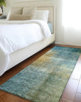 LOOMLAN Rugs Hue Blue Washable Indoor-Outdoor Rug