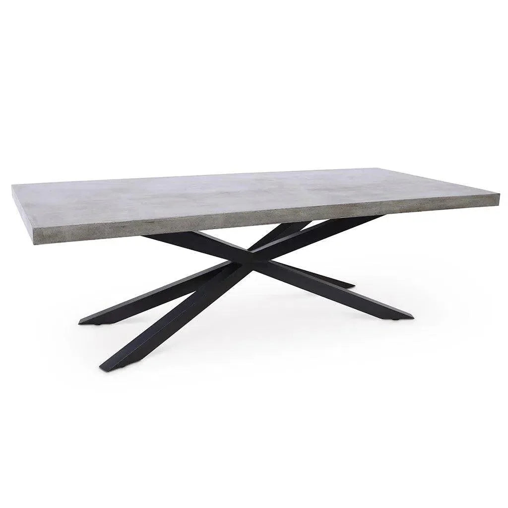 Hunter Reinforced Concrete Rectangular Dining Table - LOOMLAN - Urbia - Outdoor Dining Tables