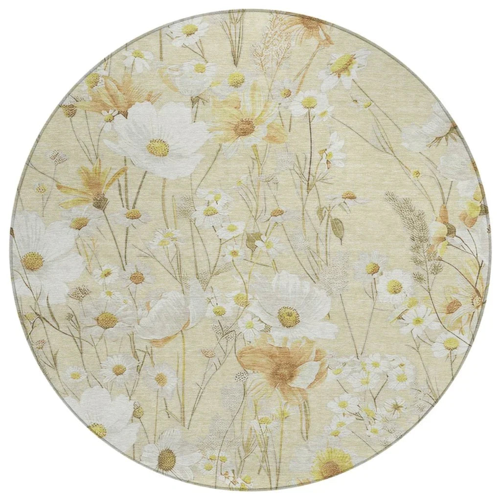 LOOMLAN Rugs Ilunara Gold Washable Indoor-Outdoor Rug