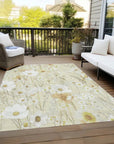 LOOMLAN Rugs Ilunara Gold Washable Indoor-Outdoor Rug