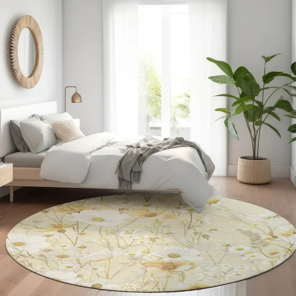 LOOMLAN Rugs Ilunara Gold Washable Indoor-Outdoor Rug