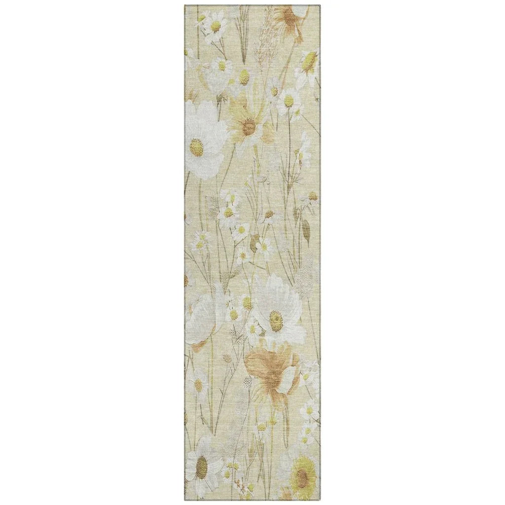 LOOMLAN Rugs Ilunara Gold Washable Indoor-Outdoor Rug