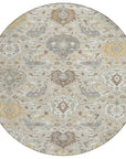 LOOMLAN Rugs Ilyara Beige Washable Indoor-Outdoor Rug