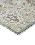LOOMLAN Rugs Ilyara Beige Washable Indoor-Outdoor Rug