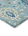 LOOMLAN Rugs Ilyara Blue Washable Indoor-Outdoor Rug
