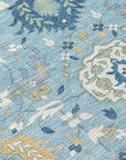 LOOMLAN Rugs Ilyara Blue Washable Indoor-Outdoor Rug