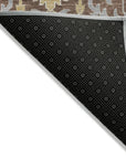 LOOMLAN Rugs Ilyara Brown Washable Indoor-Outdoor Rug