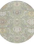 LOOMLAN Rugs Ilyara Green Washable Indoor-Outdoor Rug