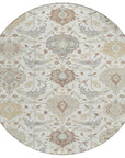 LOOMLAN Rugs Ilyara Ivory Washable Indoor-Outdoor Rug