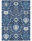 LOOMLAN Rugs Ilyara Navy Washable Indoor-Outdoor Rug