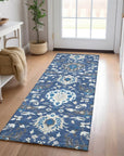 LOOMLAN Rugs Ilyara Navy Washable Indoor-Outdoor Rug