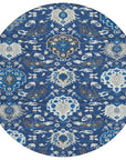 LOOMLAN Rugs Ilyara Navy Washable Indoor-Outdoor Rug