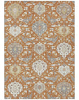 LOOMLAN Rugs Ilyara Orange Washable Indoor-Outdoor Rug