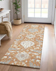 LOOMLAN Rugs Ilyara Orange Washable Indoor-Outdoor Rug