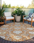 LOOMLAN Rugs Ilyara Orange Washable Indoor-Outdoor Rug