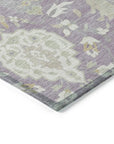 LOOMLAN Rugs Ilyara Purple Washable Indoor-Outdoor Rug