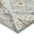 LOOMLAN Rugs Ilyone Ivory Washable Indoor-Outdoor Rug