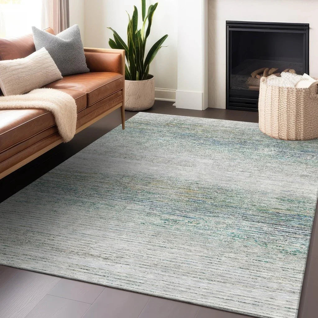 LOOMLAN Rugs Inari Ivory Washable Indoor-Outdoor Rug