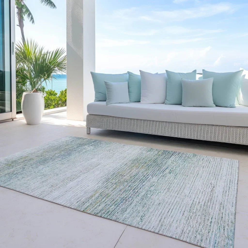 LOOMLAN Rugs Inari Ivory Washable Indoor-Outdoor Rug