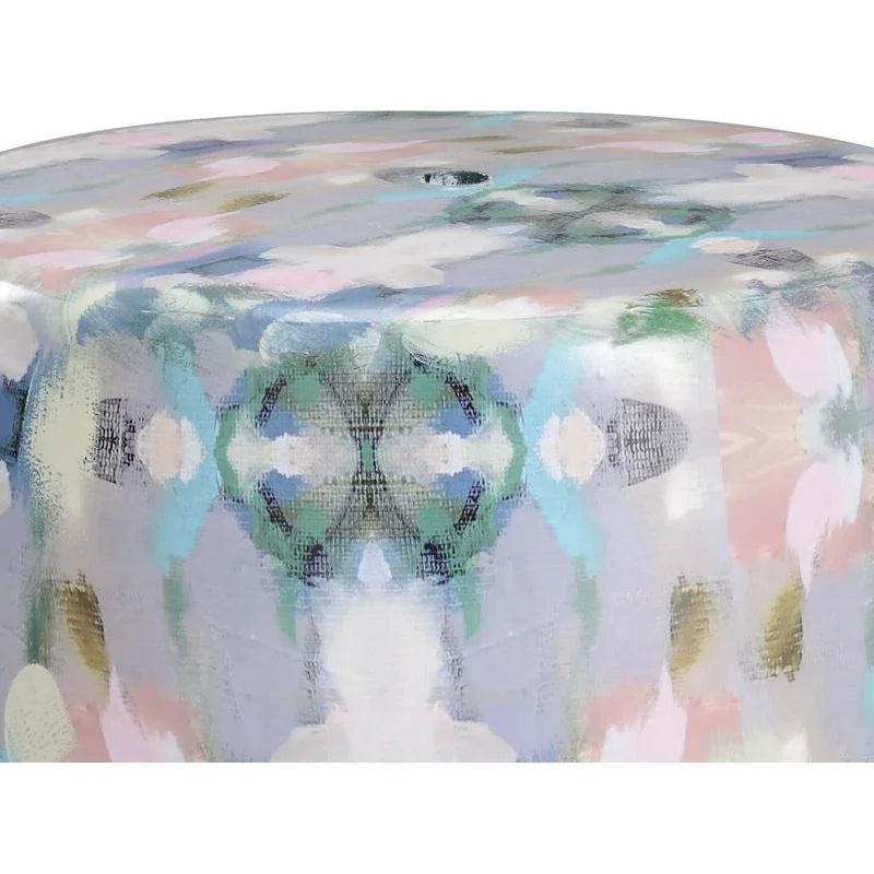 Indigo Girl Modern Ceramic Outdoor Garden Stool - LOOMLAN - Wildwood - Poufs and Stools