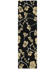 LOOMLAN Rugs Inoa Black Washable Indoor-Outdoor Rug
