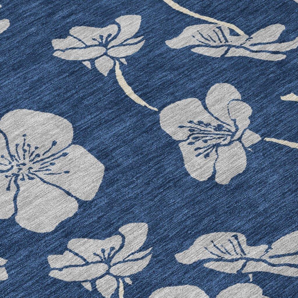 LOOMLAN Rugs Inoa Blue Washable Indoor-Outdoor Rug
