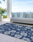 LOOMLAN Rugs Inoa Blue Washable Indoor-Outdoor Rug