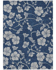 LOOMLAN Rugs Inoa Blue Washable Indoor-Outdoor Rug