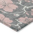 LOOMLAN Rugs Inoa Gray Washable Indoor-Outdoor Rug