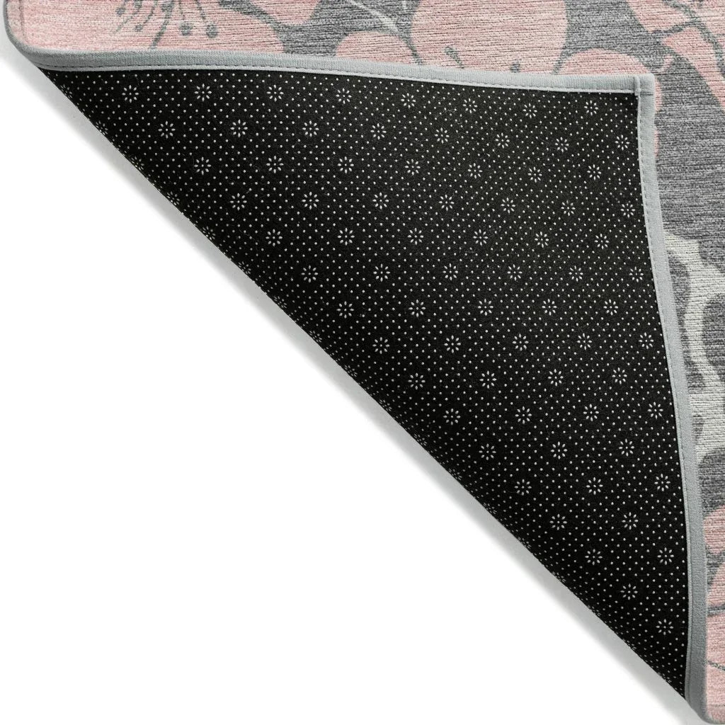 LOOMLAN Rugs Inoa Gray Washable Indoor-Outdoor Rug