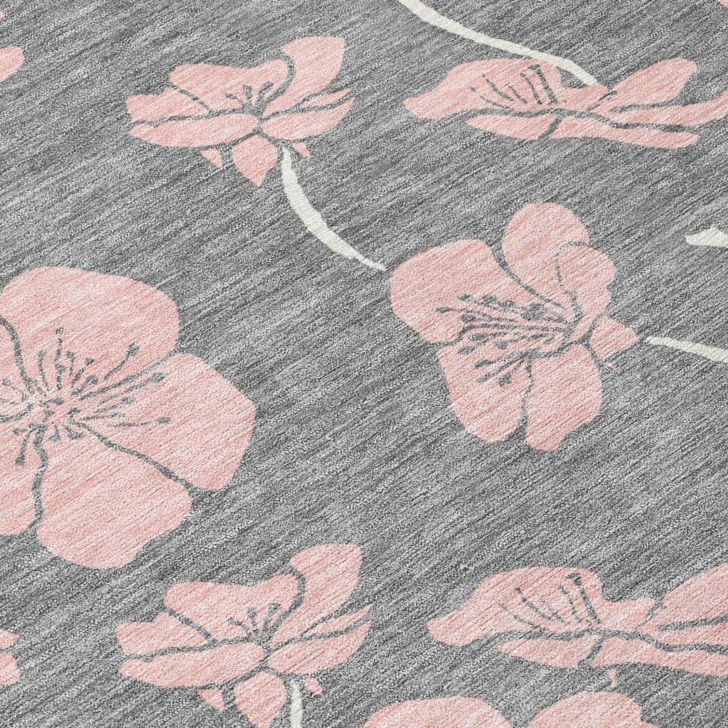 LOOMLAN Rugs Inoa Gray Washable Indoor-Outdoor Rug