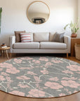 LOOMLAN Rugs Inoa Gray Washable Indoor-Outdoor Rug