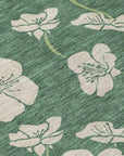 LOOMLAN Rugs Inoa Green Washable Indoor-Outdoor Rug