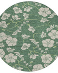 LOOMLAN Rugs Inoa Green Washable Indoor-Outdoor Rug